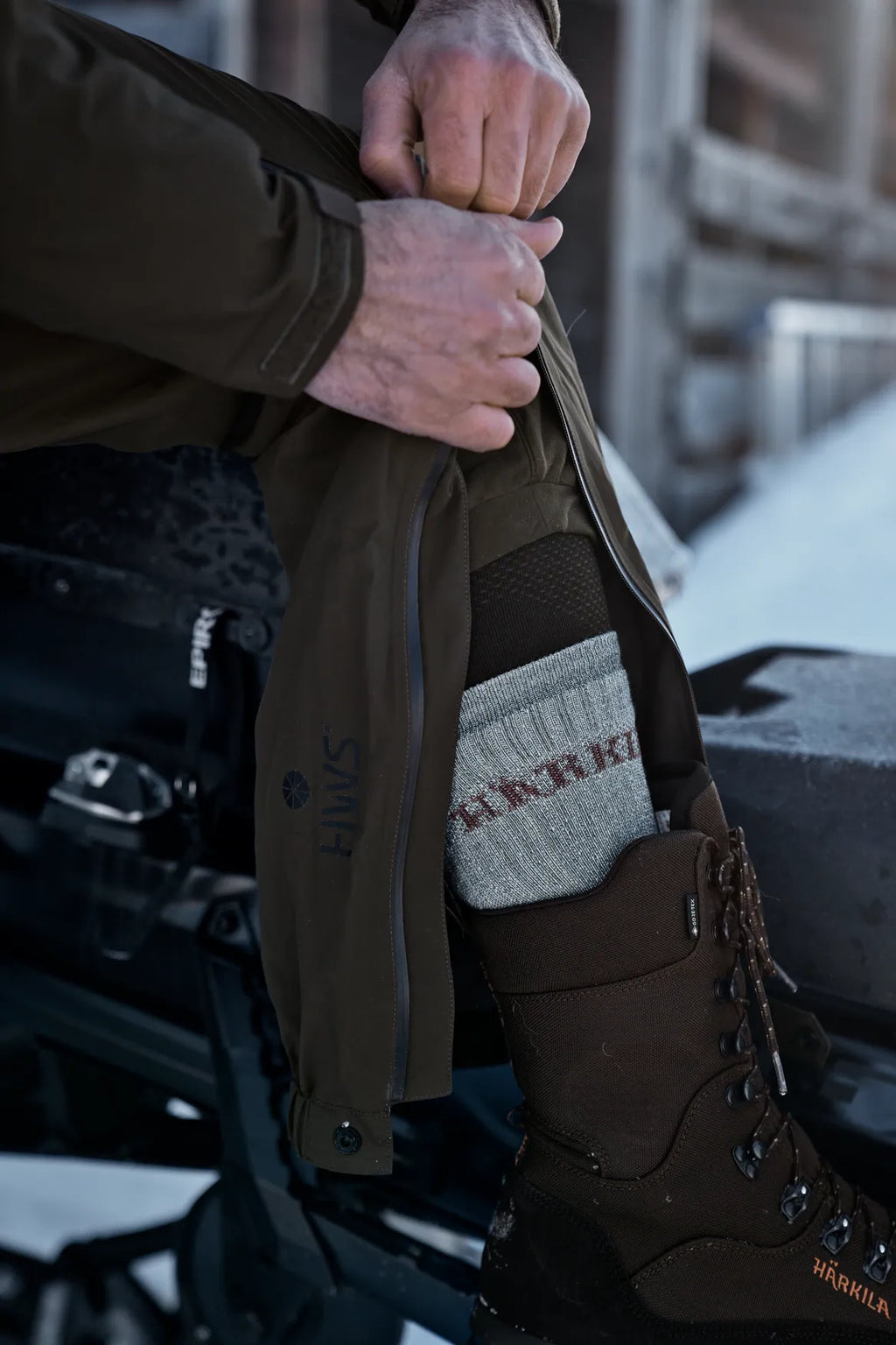 Logmar HWS packable trousers - Willow green