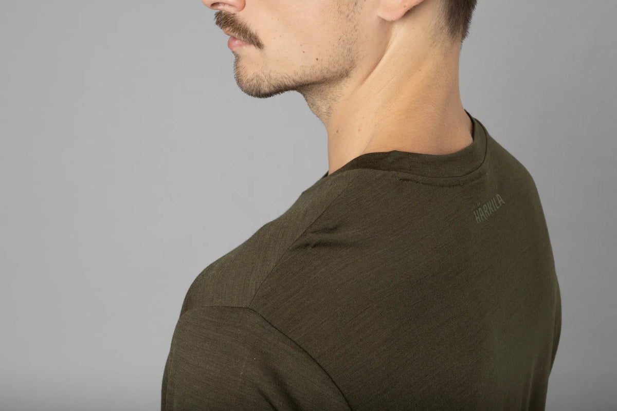 Härkila Base All Season S/S t-shirt - Willow green