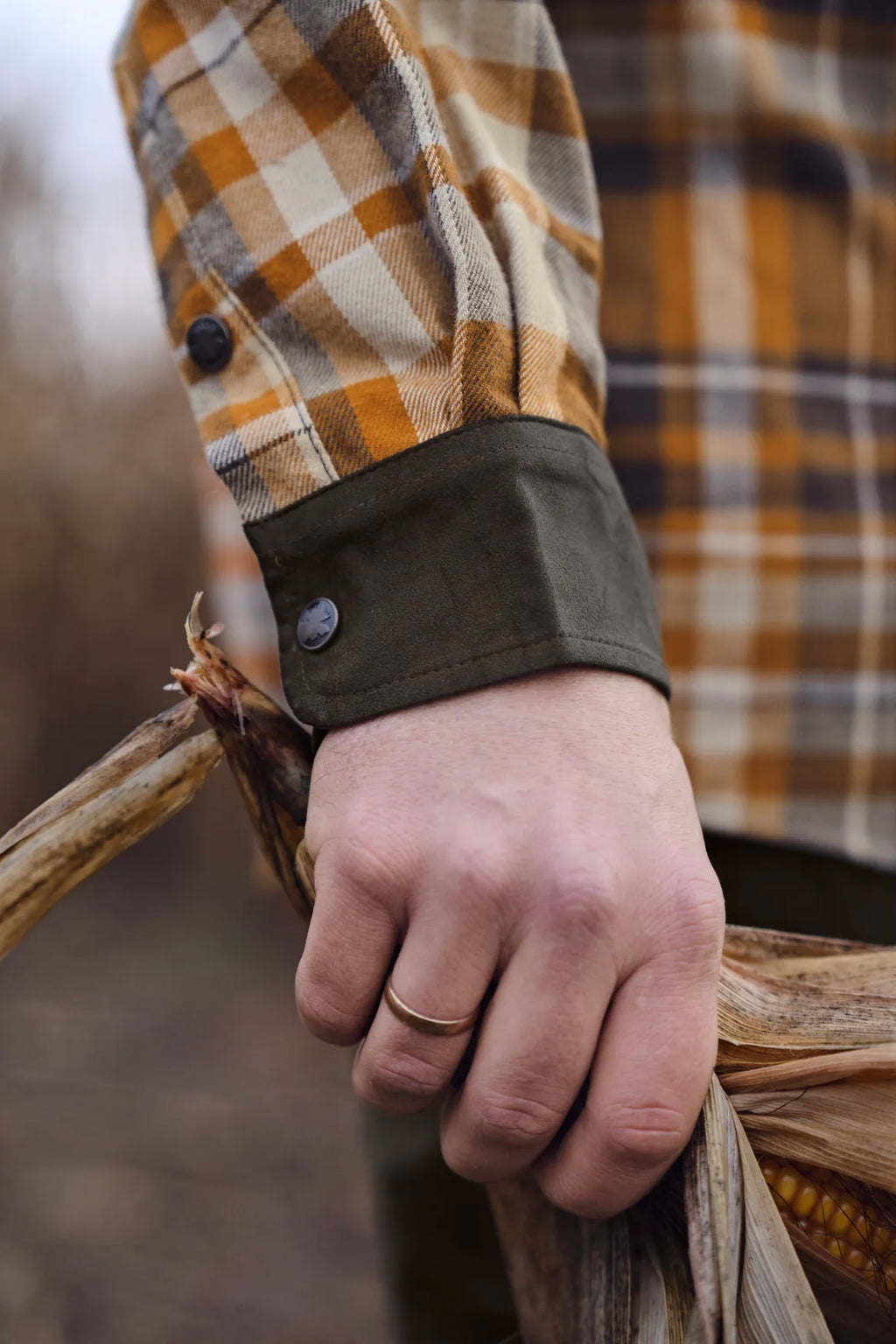 Pajala shirt - Cornstalk check