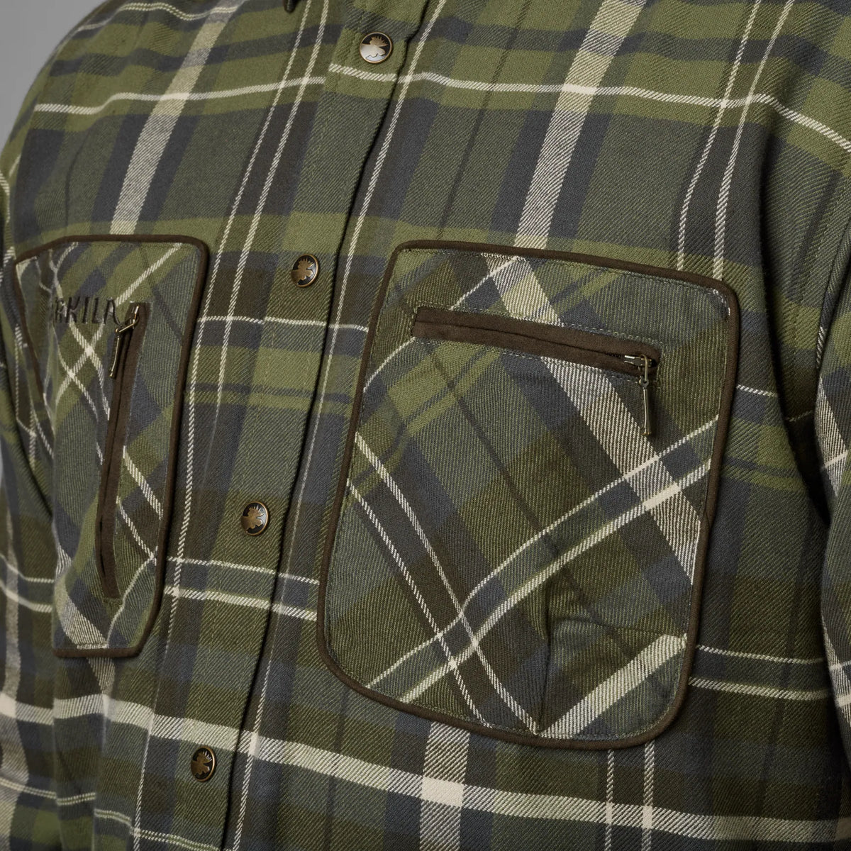 Pajala shirt - Olive check