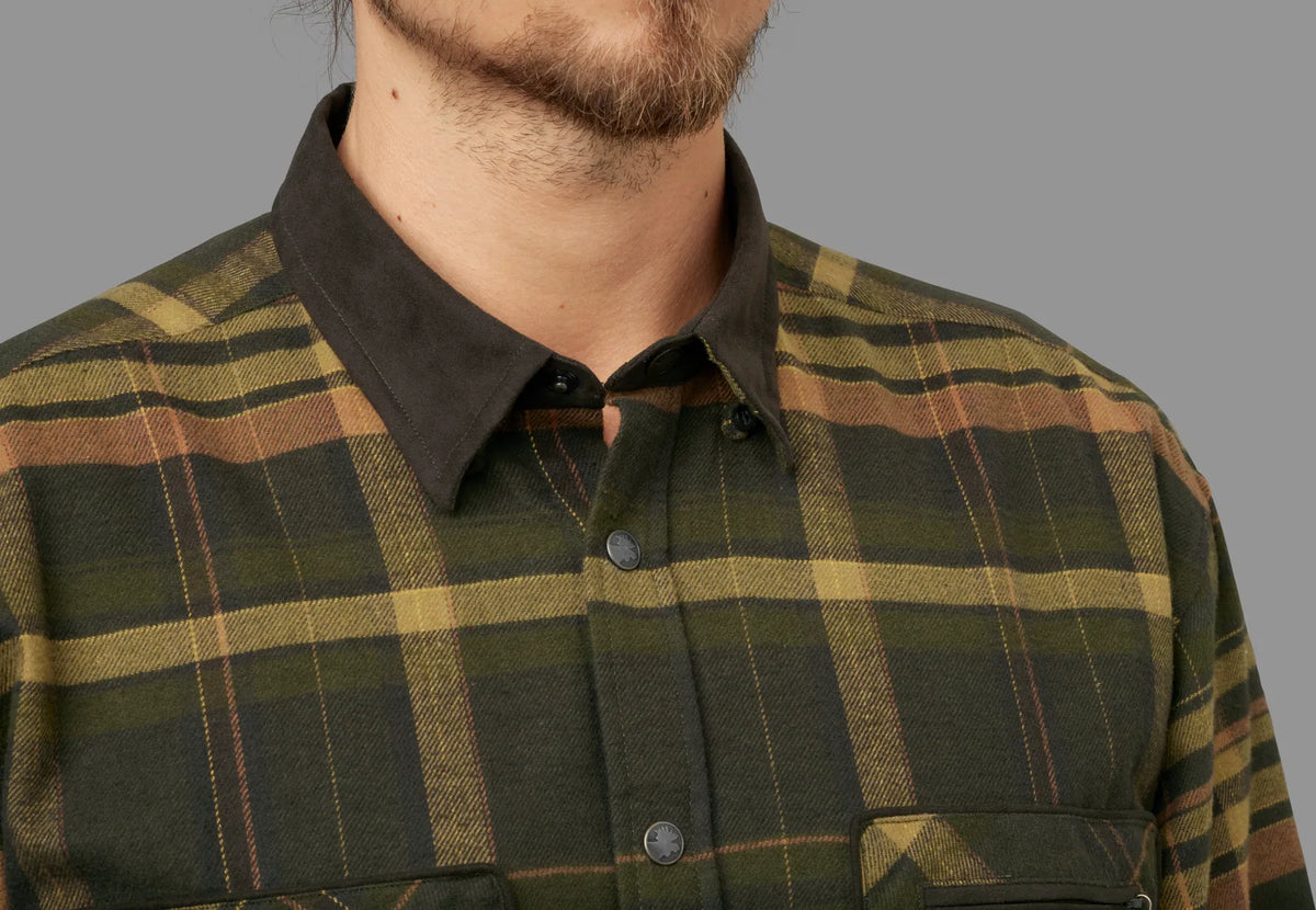 Pajala shirt - Green/Brown