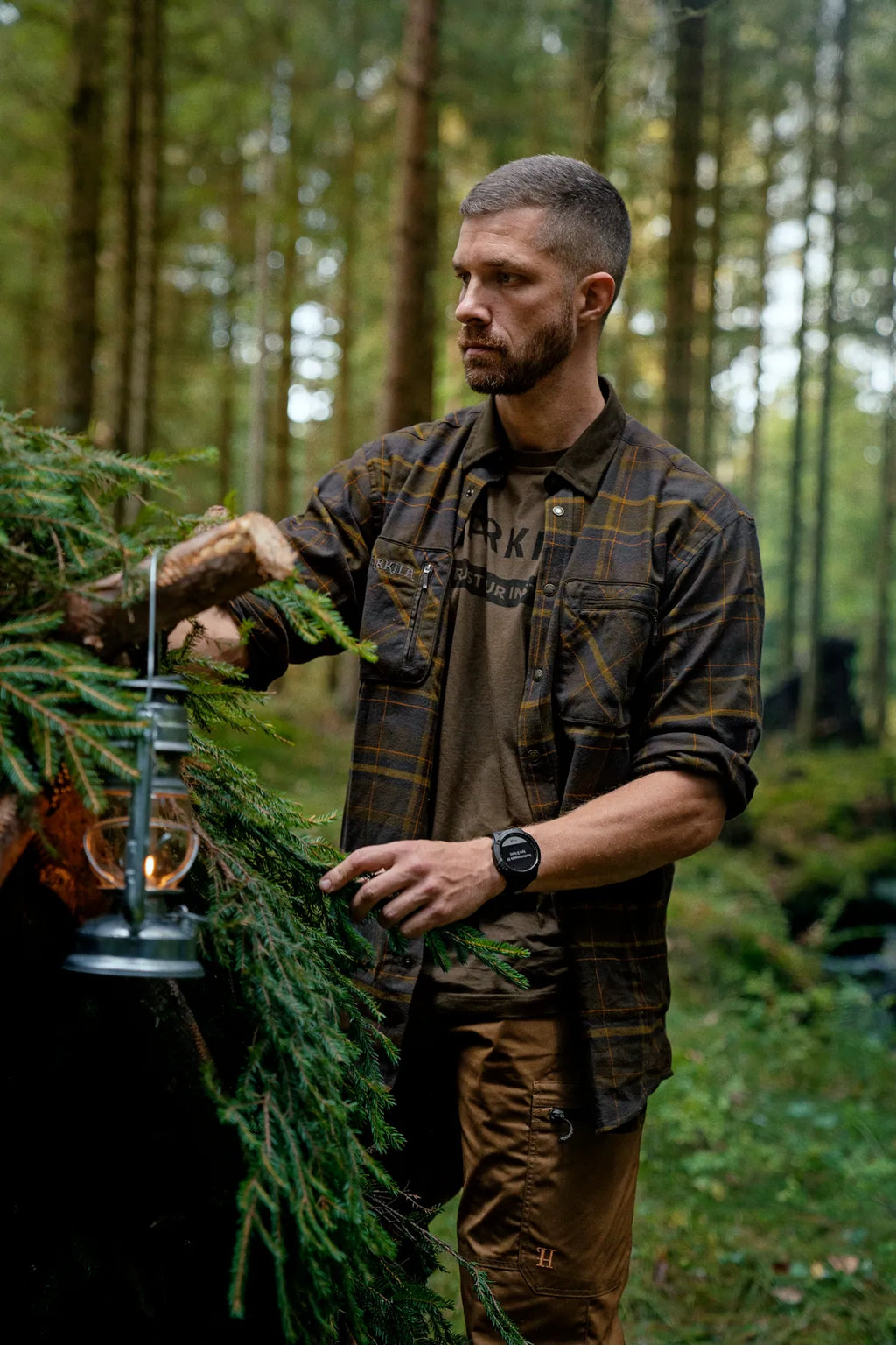 Pajala shirt - Mellow brown check