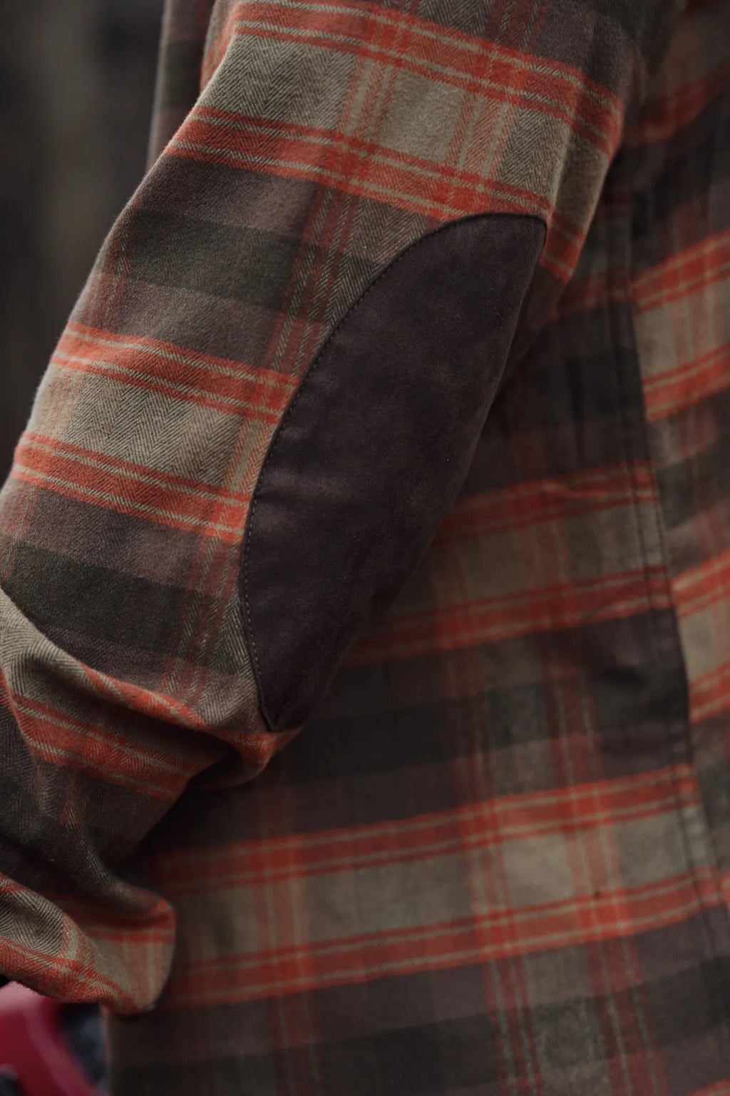 Aivak L/S shirt - Autumn orange check