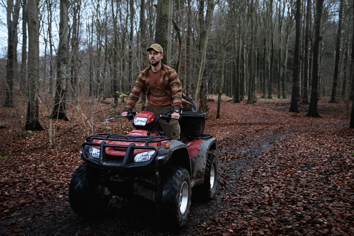 Aivak L/S shirt - Autumn orange check