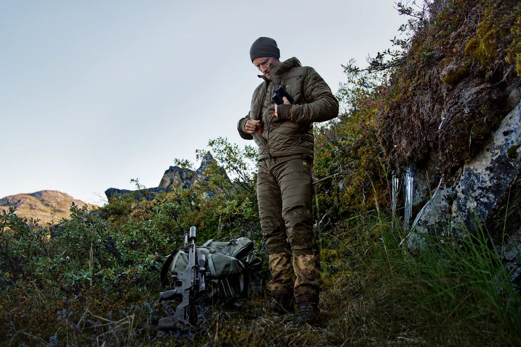 Logmar Insulated packable breeks - Willow green
