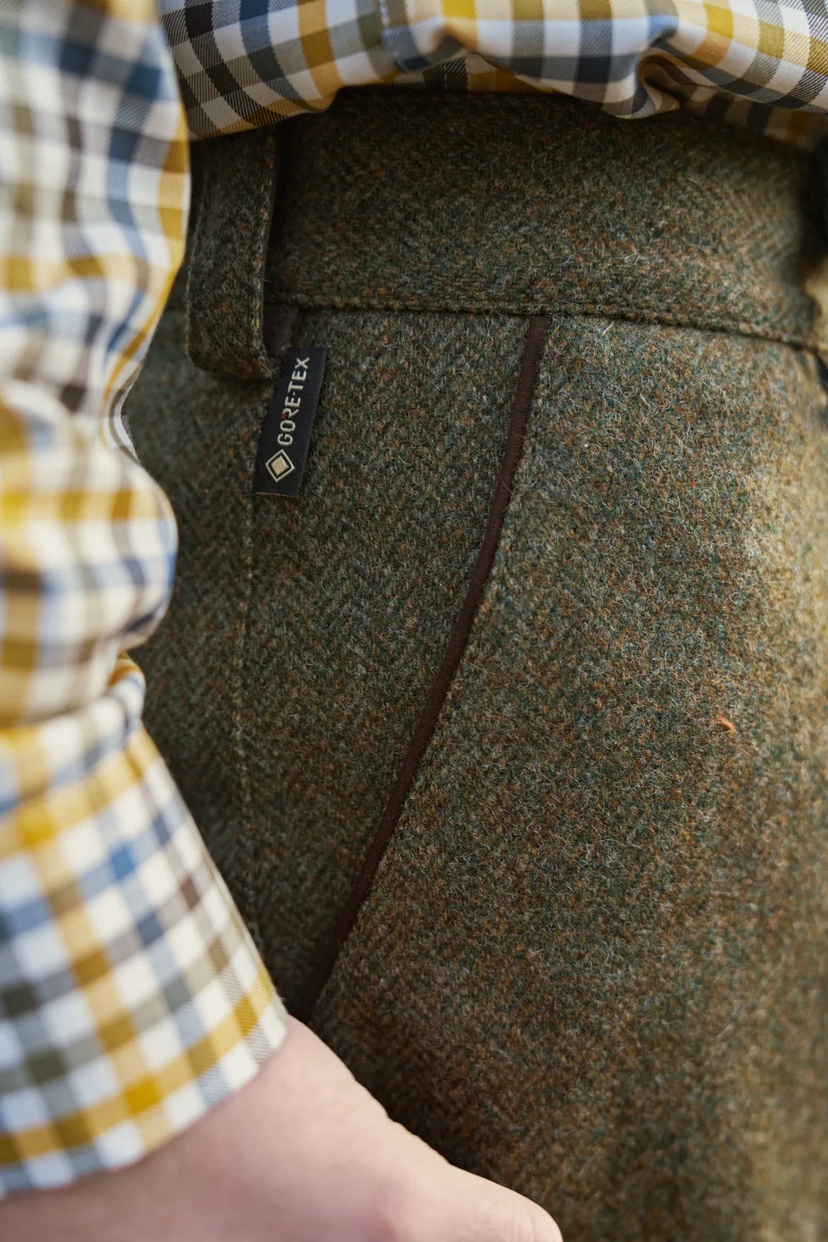 Kenmore GTX breeks - Forest green/Herringbone