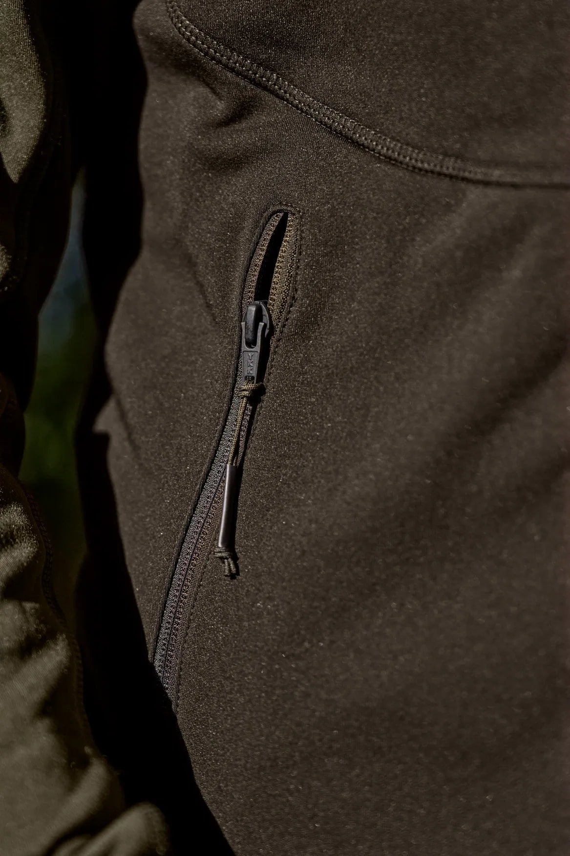 Olaf fleece jacket - Shadow Brown/Forest night