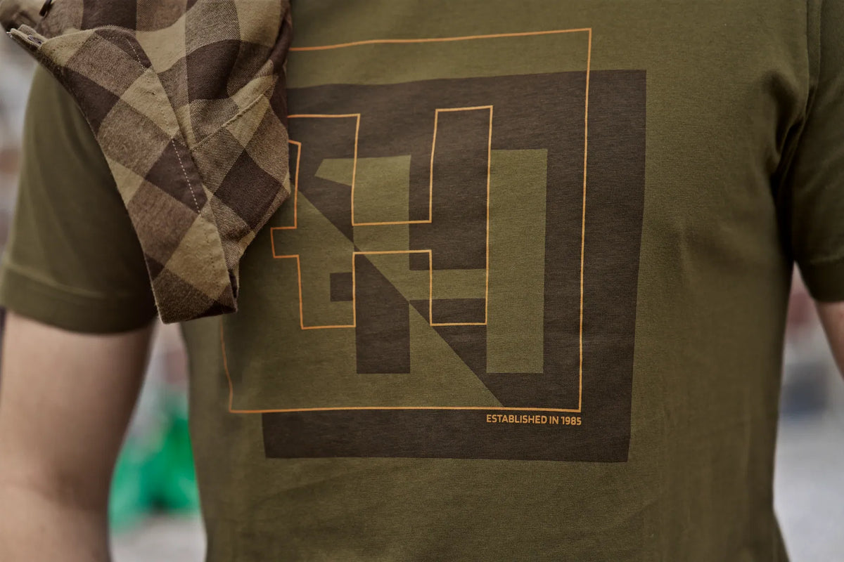 Härkila H-logo S/S T-shirt - Dark olive