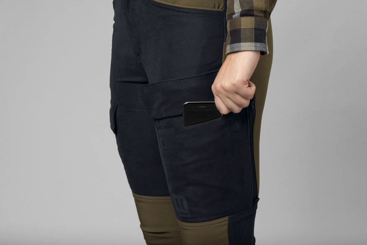 Härkila Scandinavian trousers Women - Willow green/Deep well purple