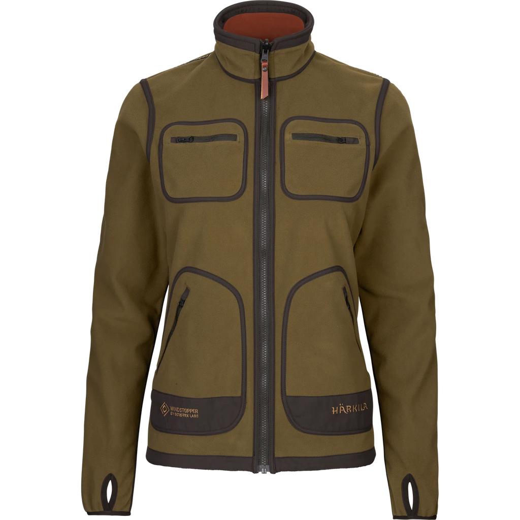 Kamko fleece Women - Dark olive/Arabian spice