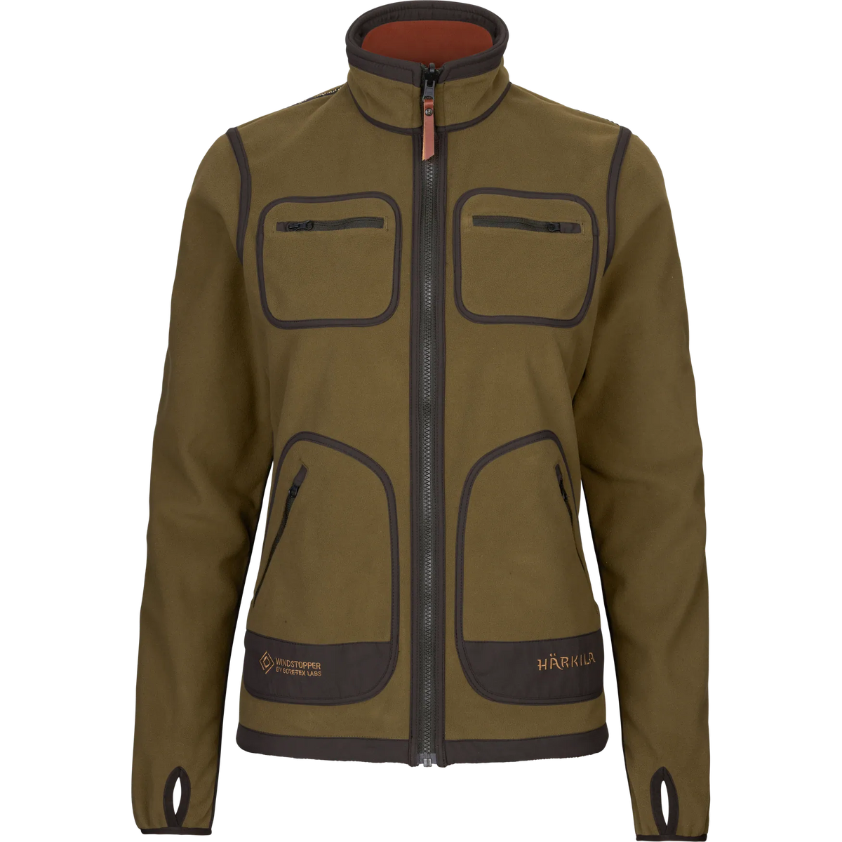Kamko fleece Women - Dark olive/Arabian spice