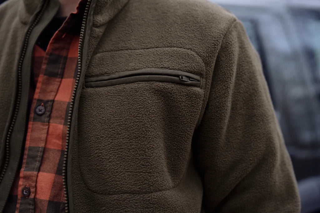 Torsby fleece jacket - Dark Brown