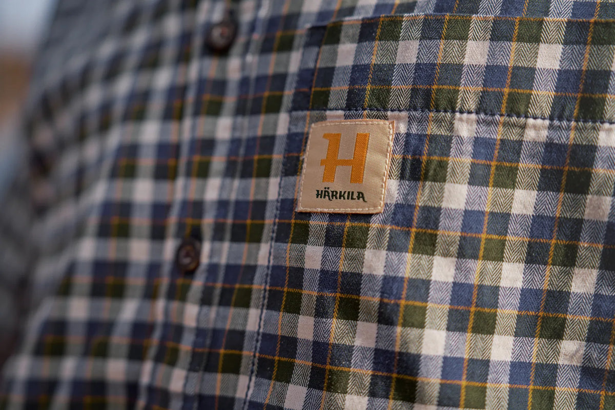 Härkila Fjell S/S shirt - Naval Blue Check