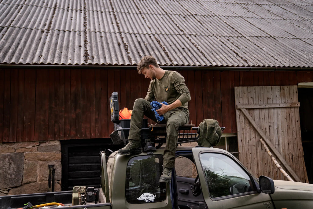 Härkila Fjell Trousers - Forest night/Rosin