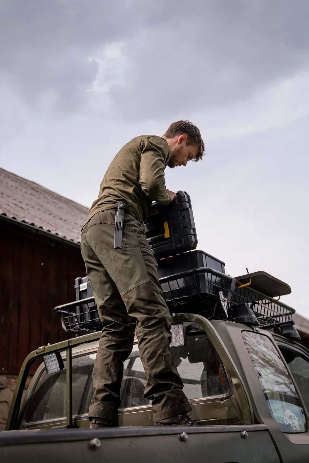 Härkila Fjell Trousers - Forest night/Rosin