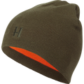 Härkila reversible beanie - Willow green/Orange