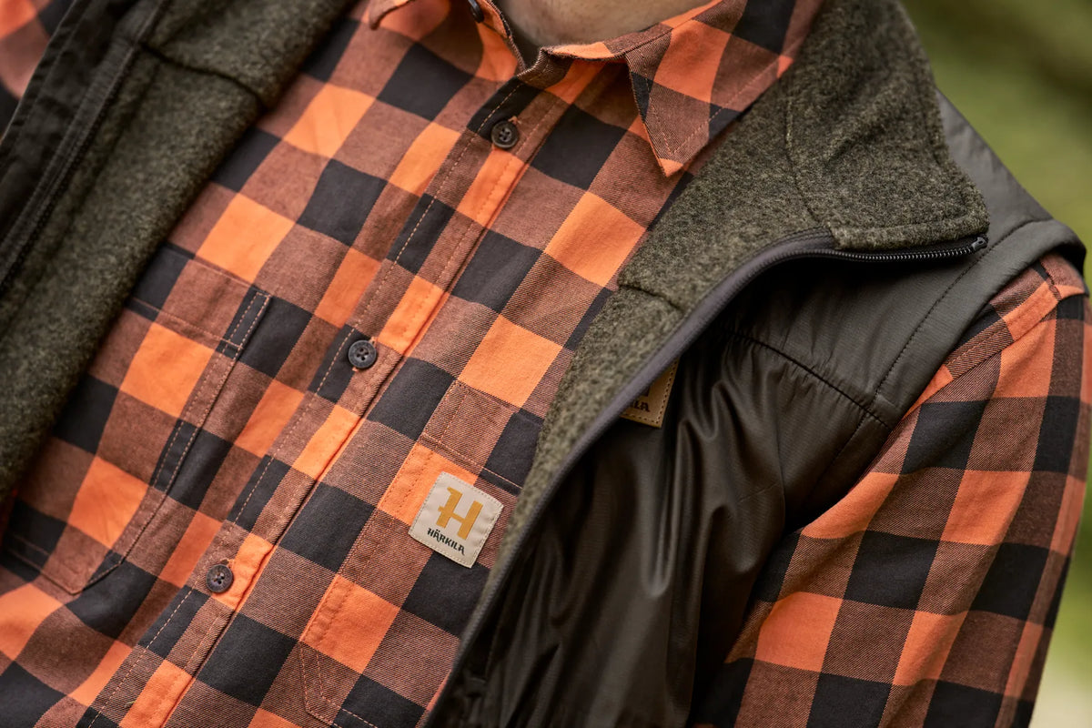 Härkila Scandinavian L/S shirt - Mandarin check