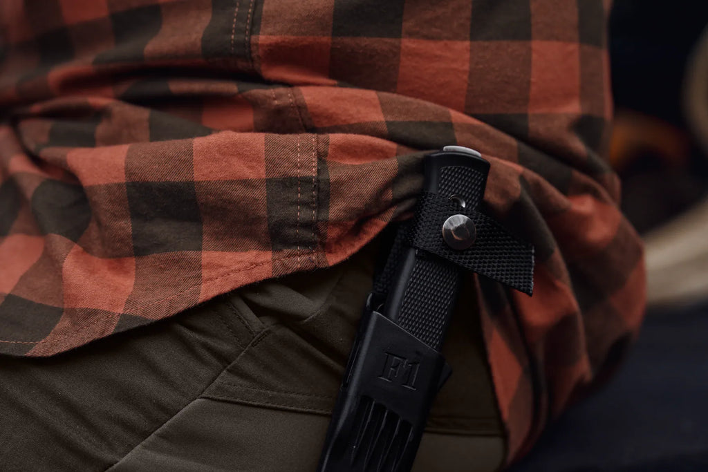 Härkila Scandinavian L/S shirt - Autumn orange check
