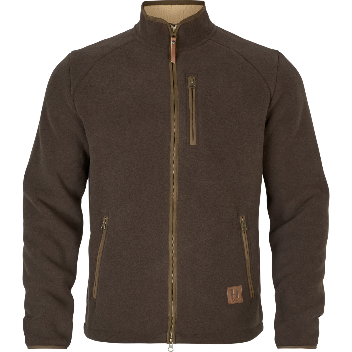 Sandhem sherpa fleece jacket - Demitasse brown