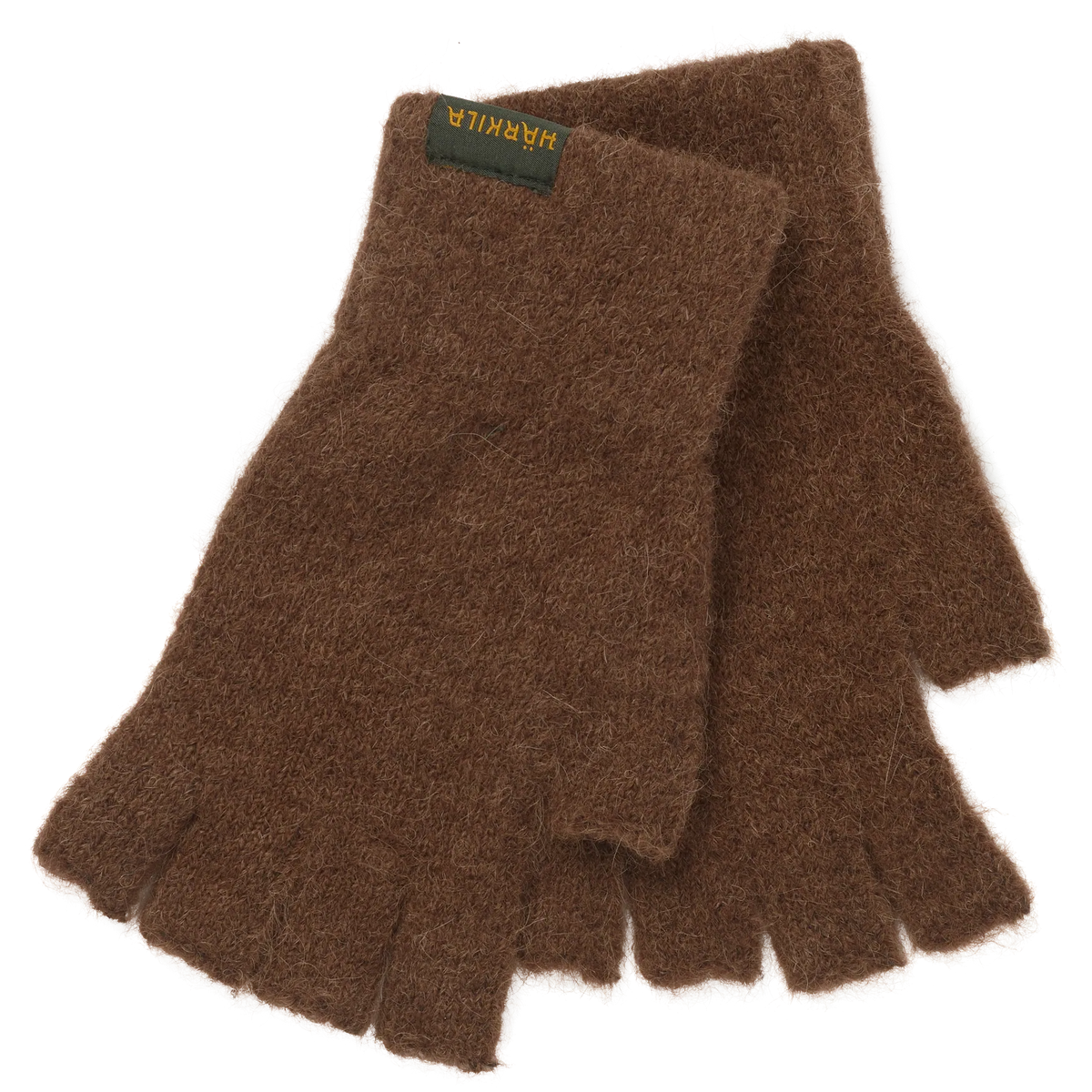 Alpacka half finger gloves - Pinecone brown