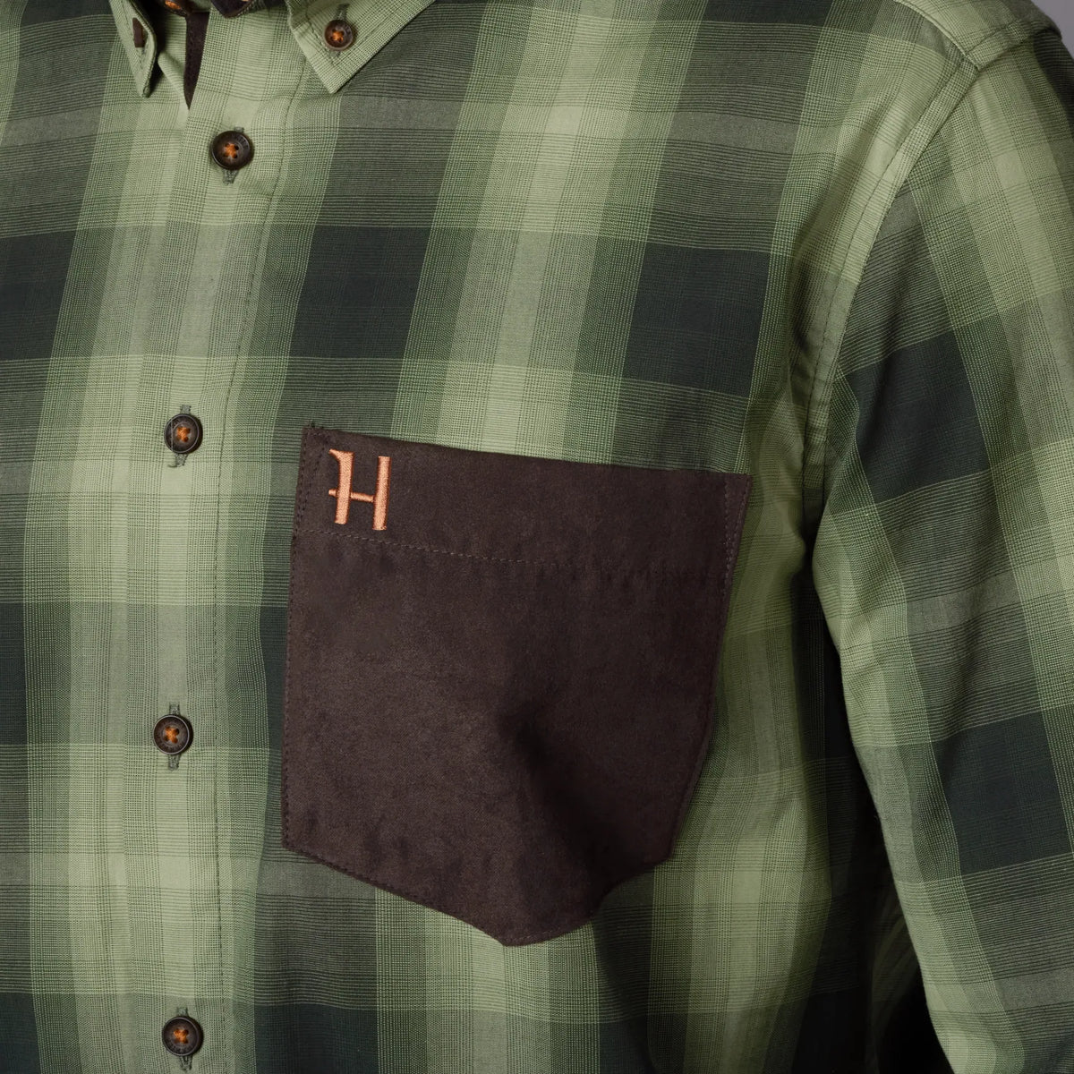 Akkan L/S shirt - Duffel green