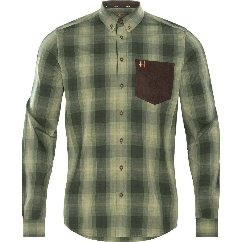 Akkan L/S shirt - Duffel green