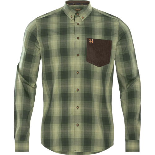 Akkan L/S shirt - Duffel green