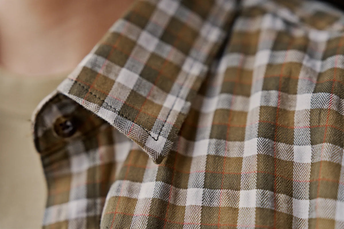 Härkila Fjell L/S shirt women - Dark olive check