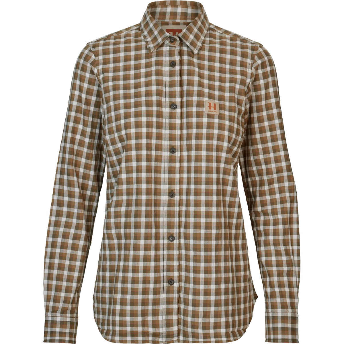 Härkila Fjell L/S shirt women - Dark olive check