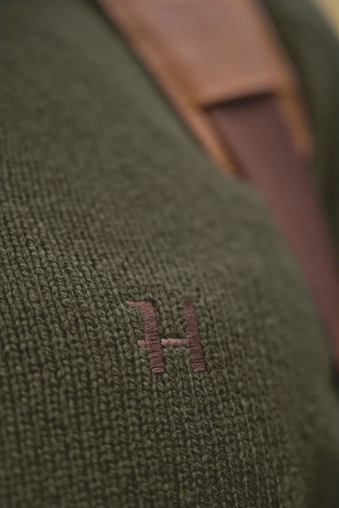 Vincent merino half zip pullover - Rosin