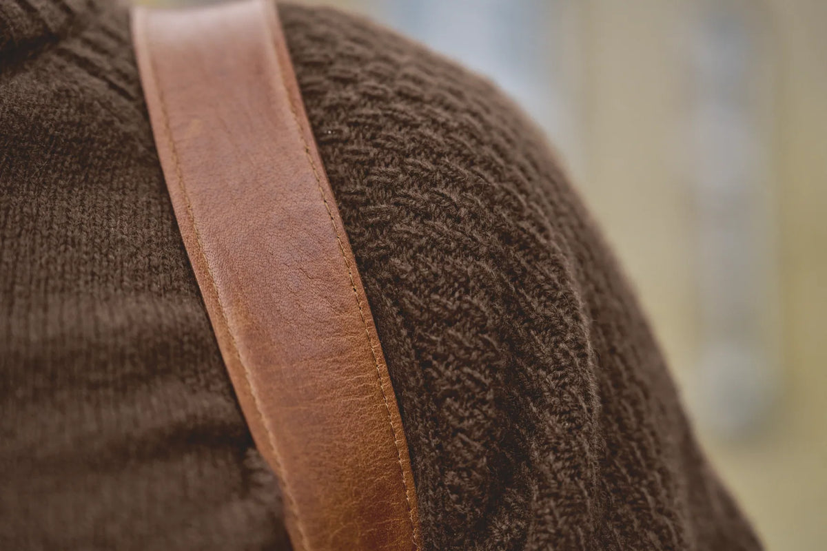 Vincent merino half zip pullover - Demitasse brown