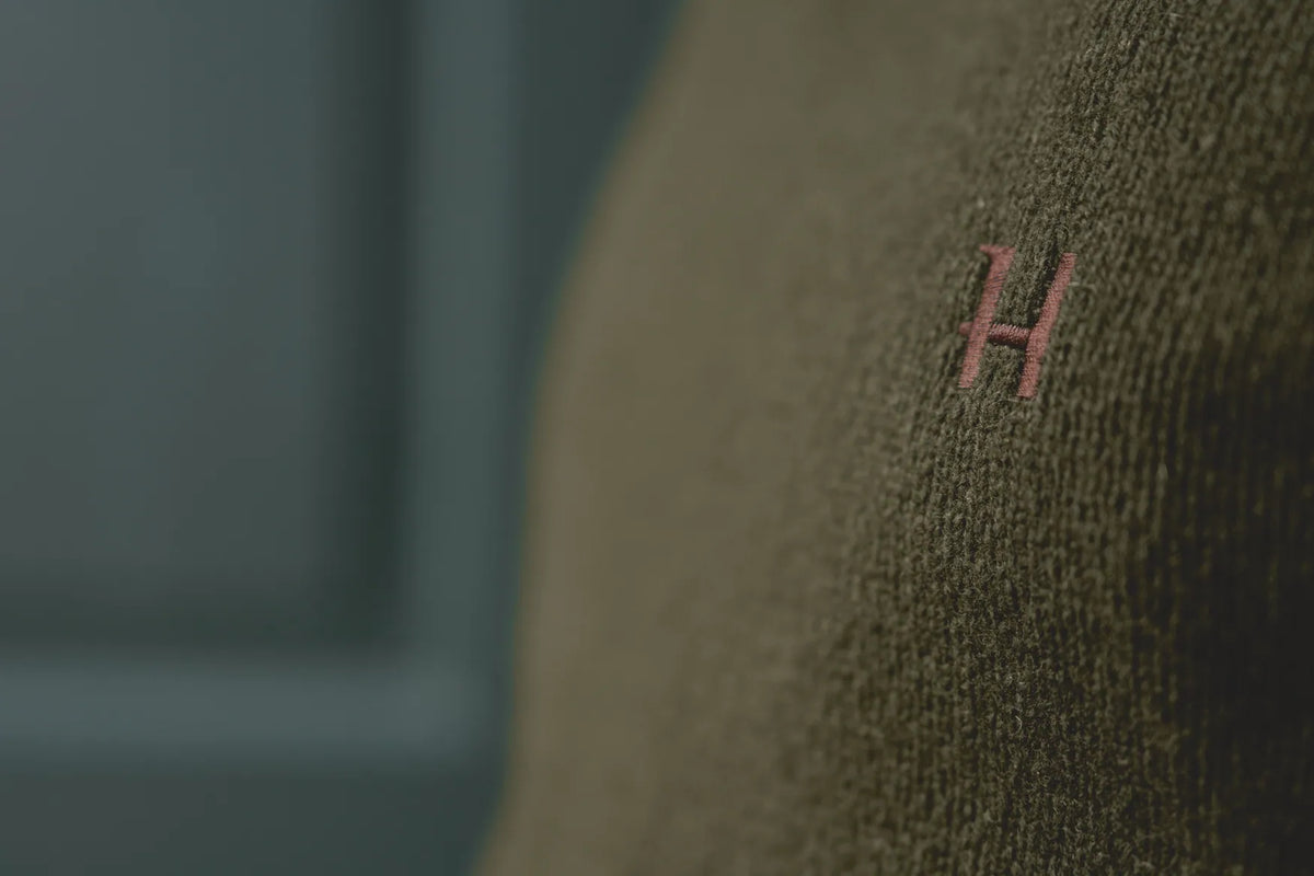 Vincent merino v-neck pullover - Rosin