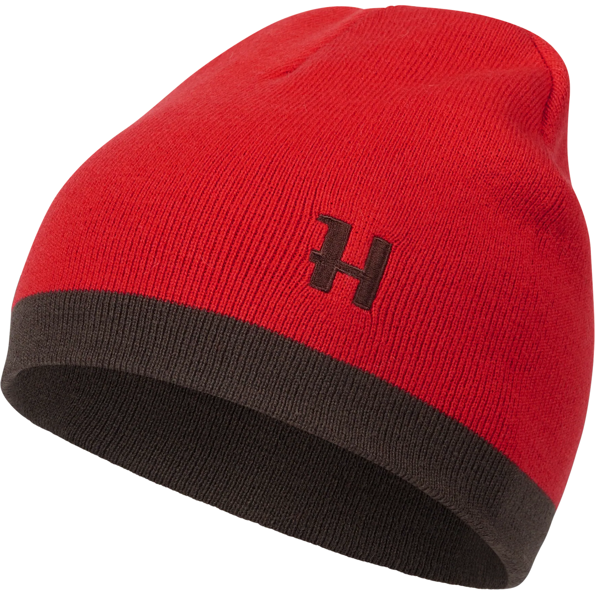 Härkila Aspire reversible beanie - Shadow brown/Red