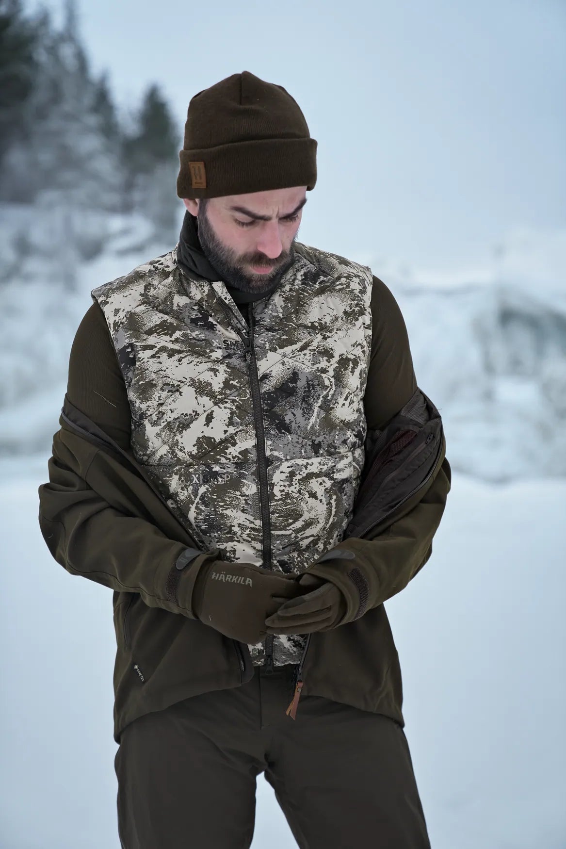 Härkila camo HSP Insulated waistcoat - AXIS MSP®Mountain