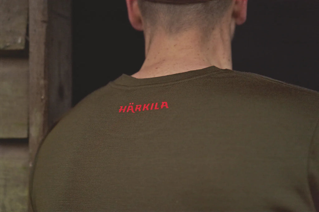 Härkila Game L/S t-shirt - Willow green moose