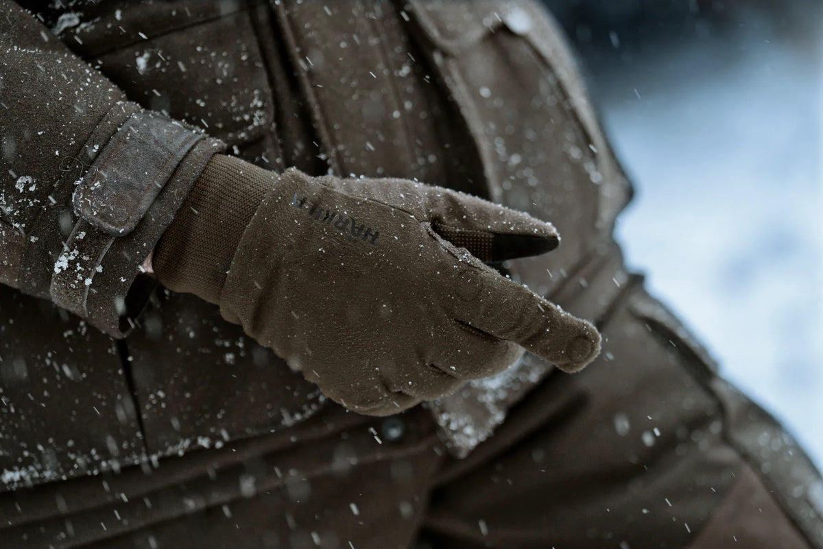 Garor HWS gloves w/foldback finger - Hunting green