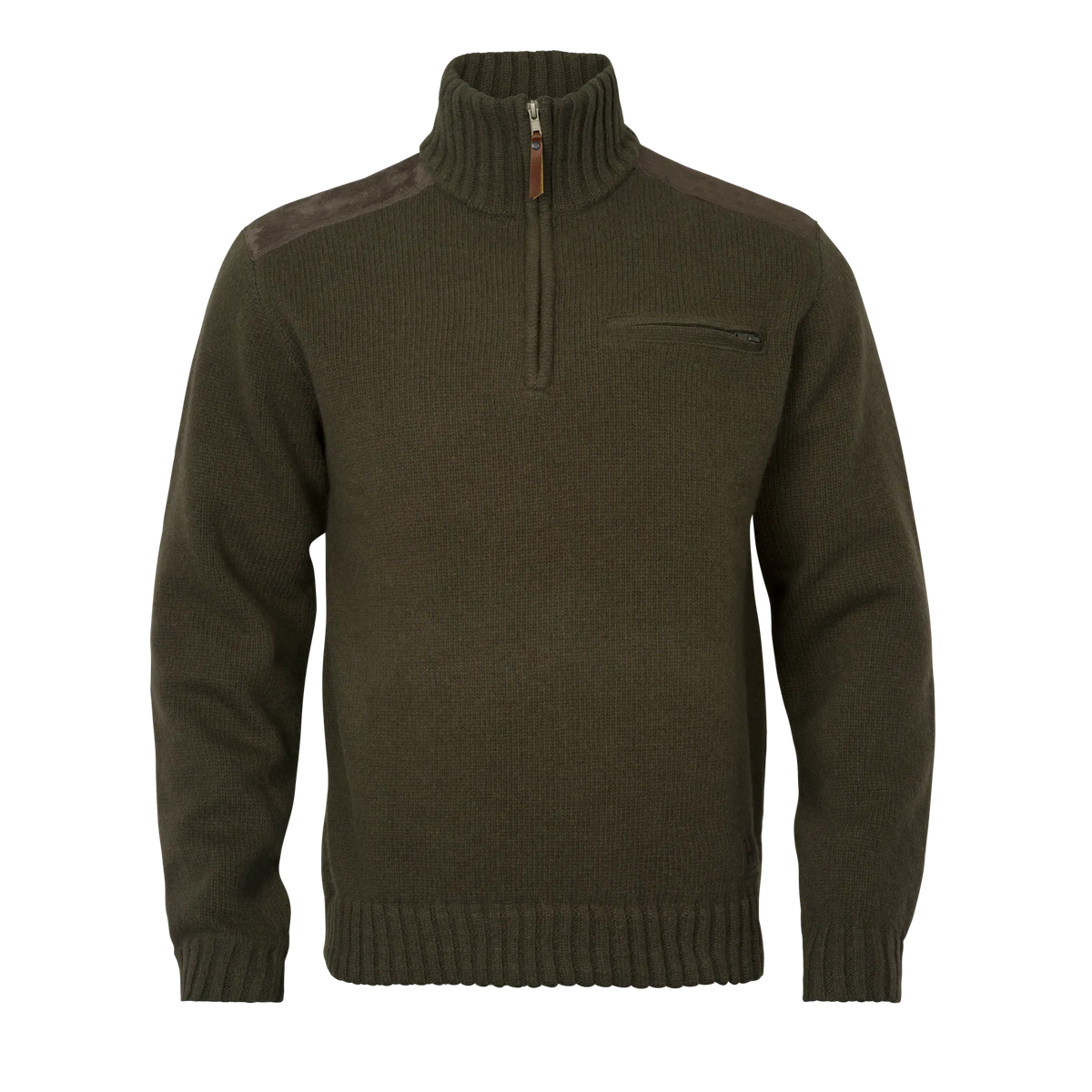 Annaboda WSP knit half zip - Willow green
