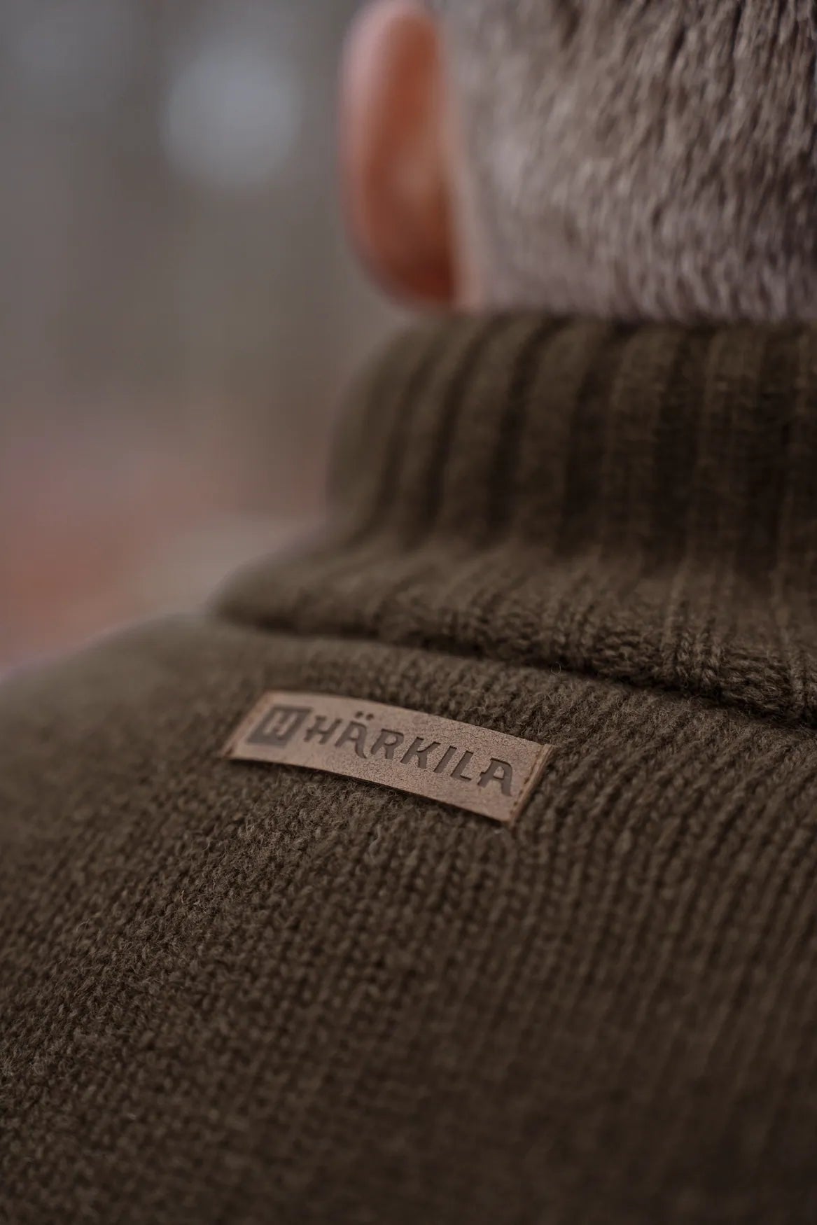 Annaboda WSP knit half zip - Demitasse brown
