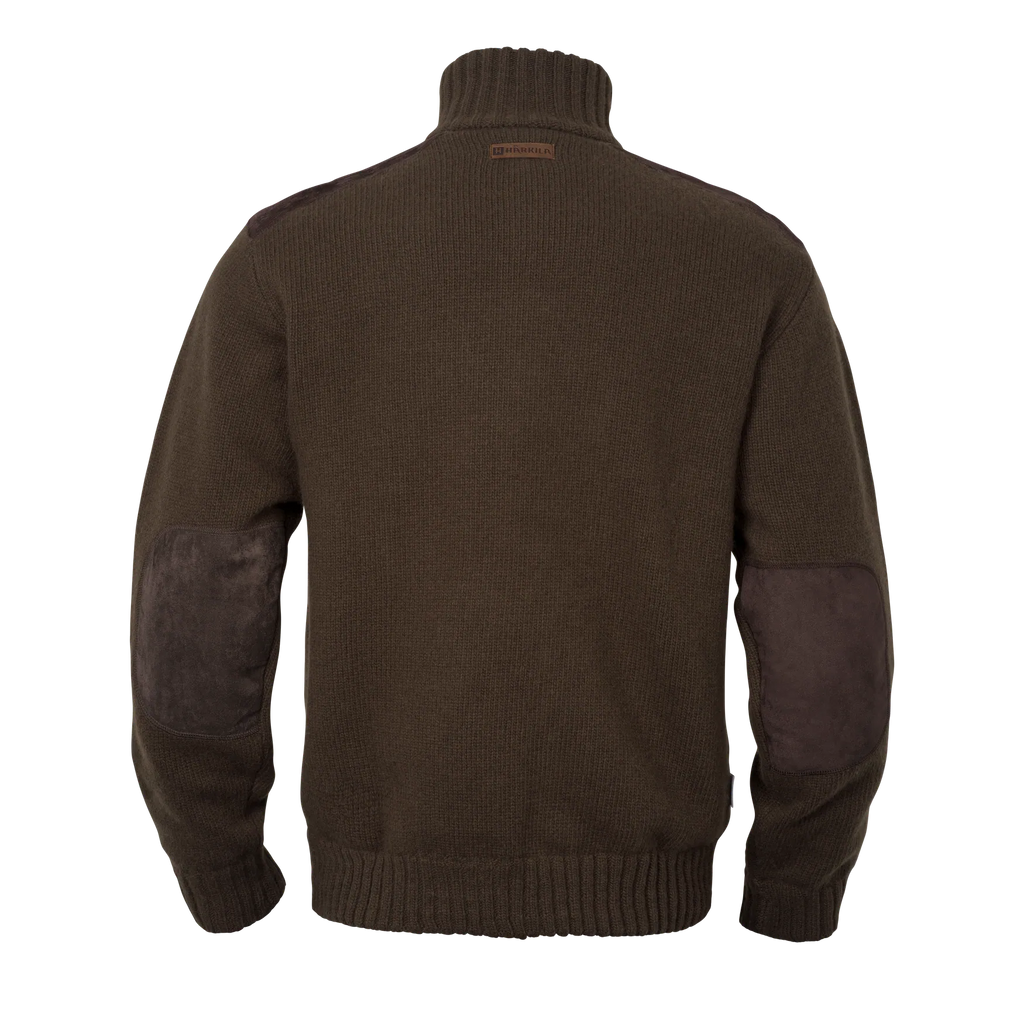Annaboda WSP knit half zip - Demitasse brown
