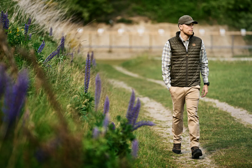 Härkila Kalix HSP waistcoat - Willow green/Shadow brown