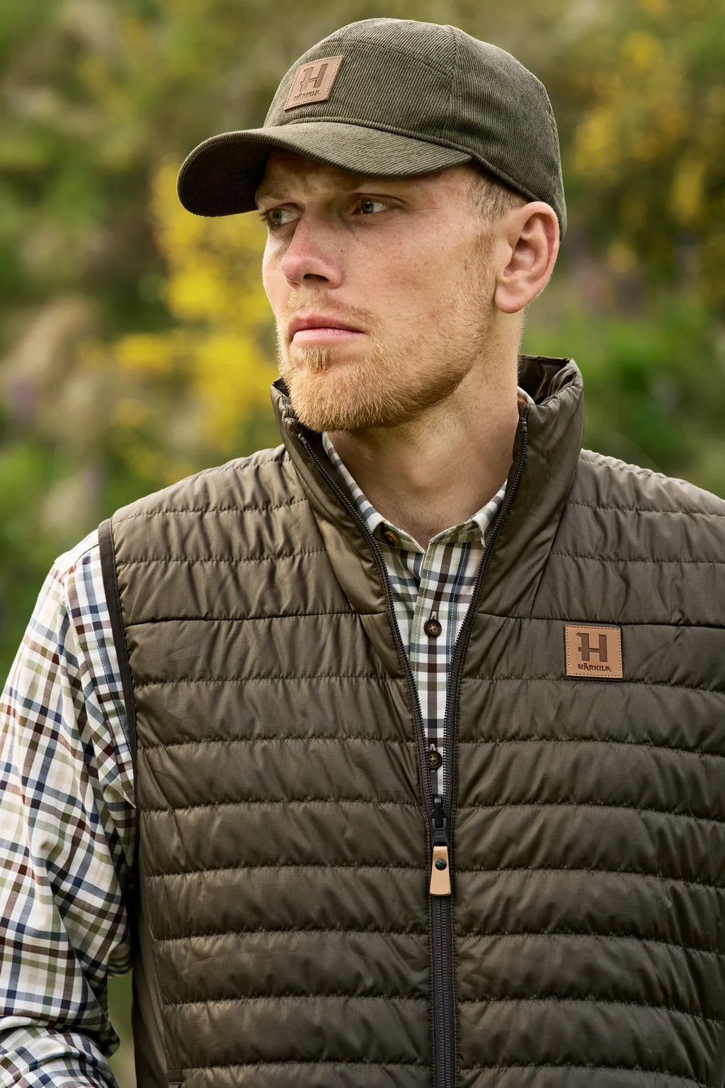 Härkila Kalix HSP waistcoat - Willow green/Shadow brown