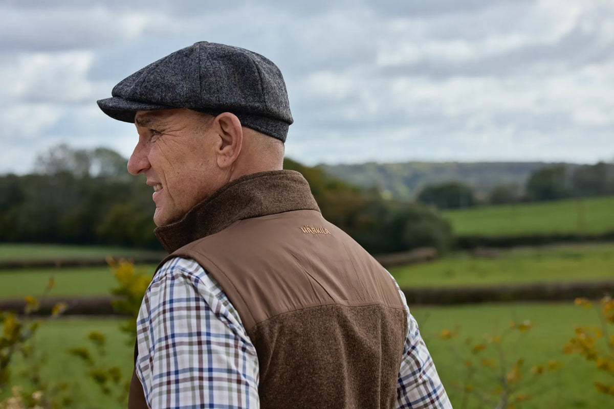 Härkila Kalix fleece waistcoat - Dark earth