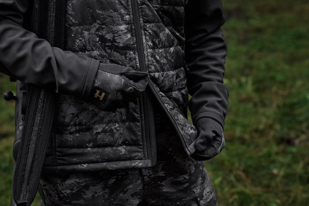 Härkila NOCTYX camo hybrid jacket - AXIS MSP®Black/Black