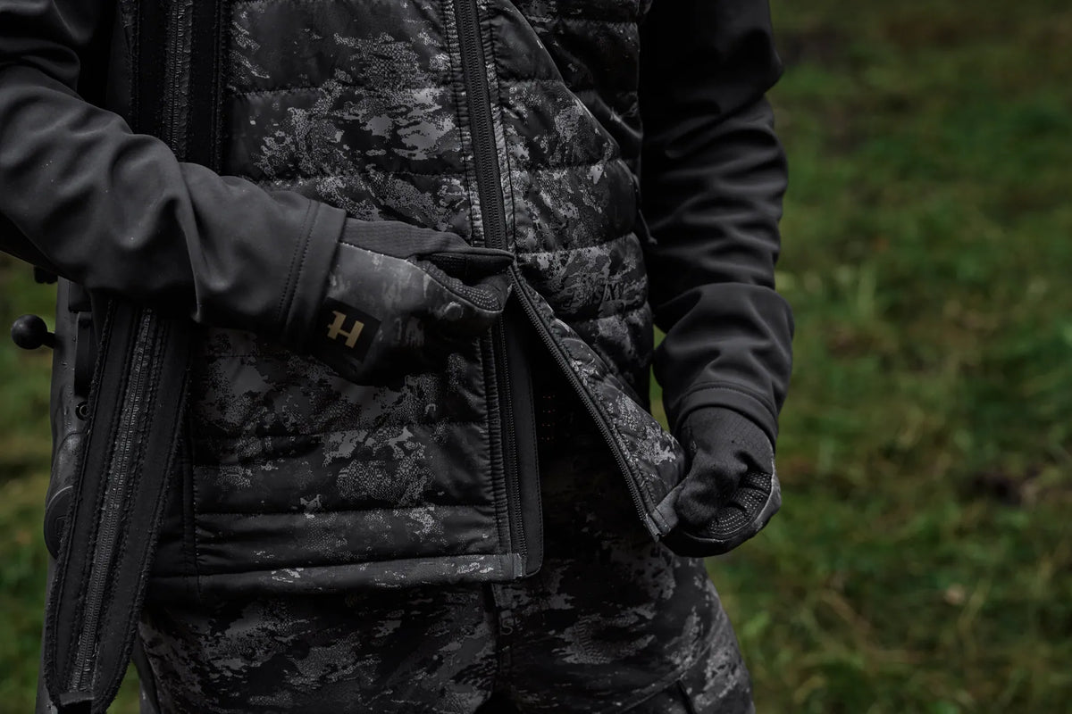 Härkila NOCTYX camo hybrid jacket - AXIS MSP®Black/Black
