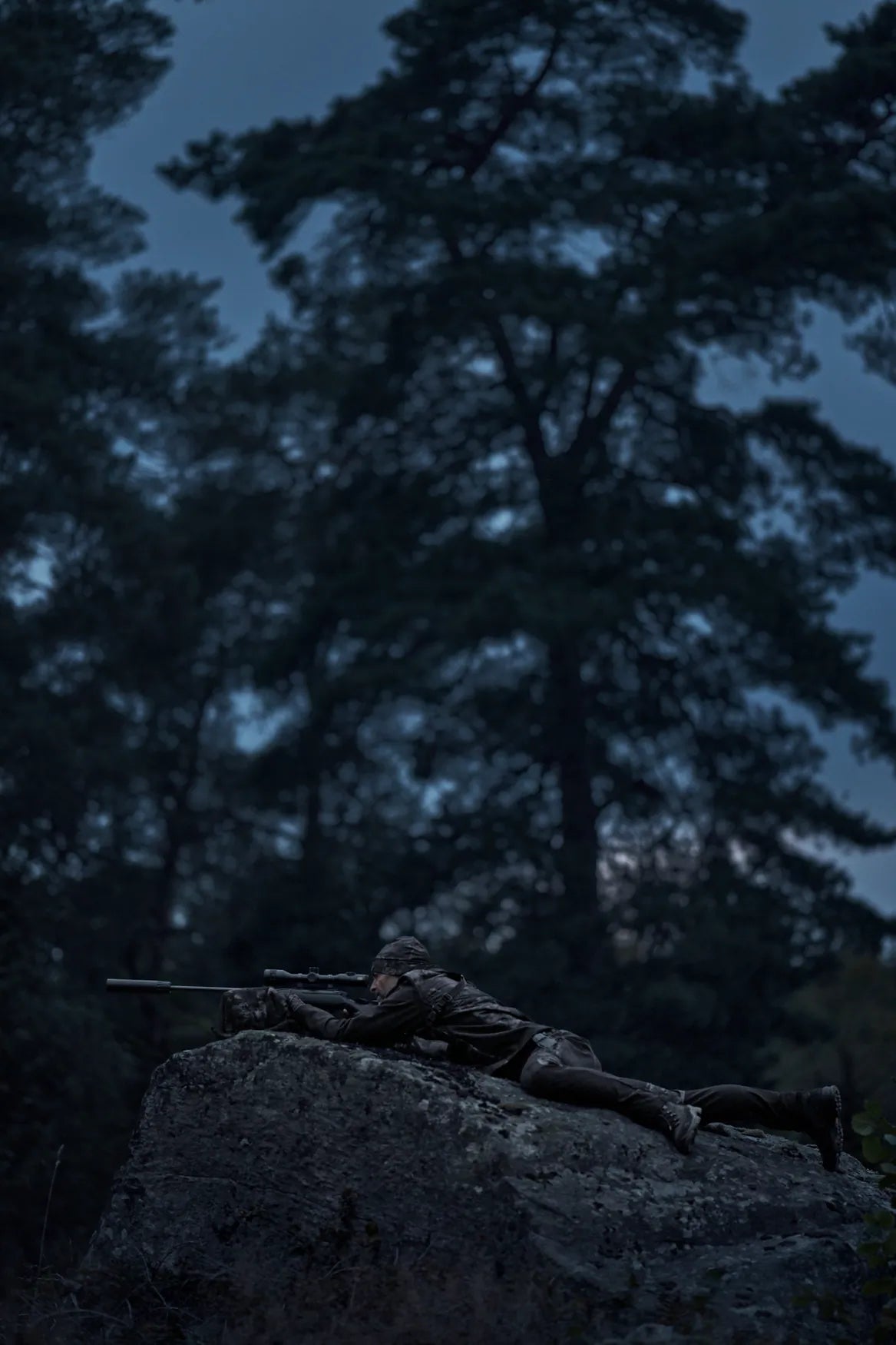 Härkila NOCTYX camo hybrid jacket - AXIS MSP®Black/Black