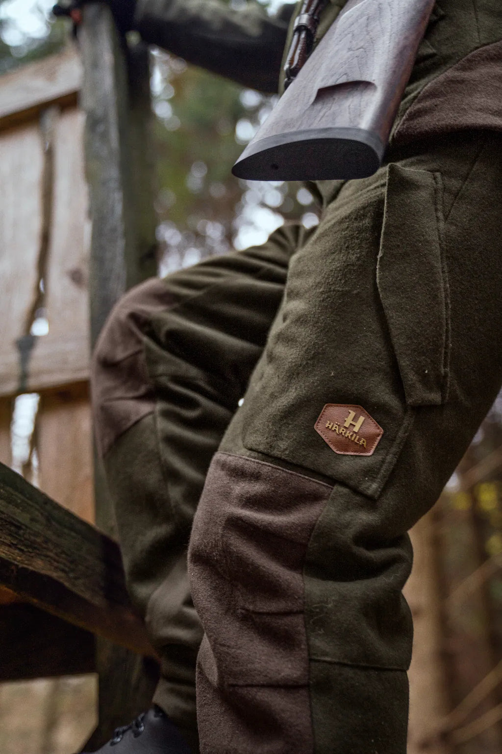 Metso Winter trousers - Willow green/Shadow brown