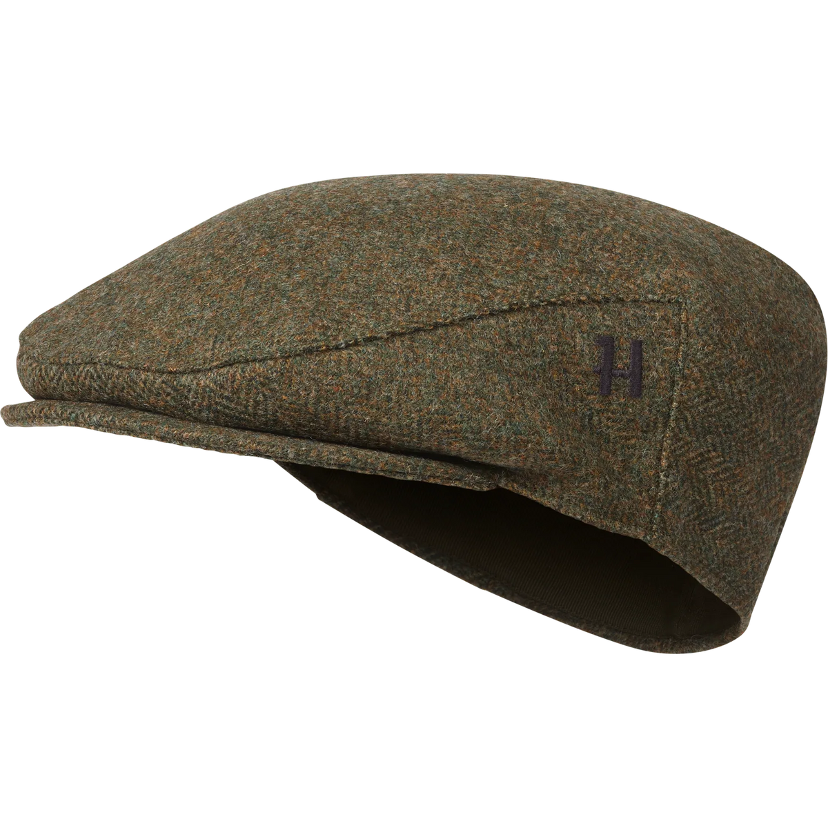 Kenmore Cl. flat cap - Forest green/Herringbone