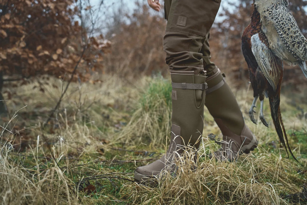 Forester Textile Rubber Boot - Willow green/Deep brown