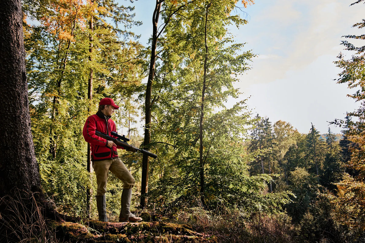 Kamko Regal rev. fleece jacket - Red/Brown