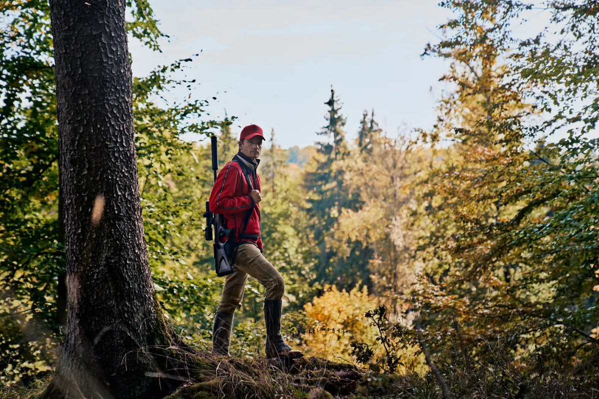 Kamko Regal rev. fleece jacket - Red/Brown
